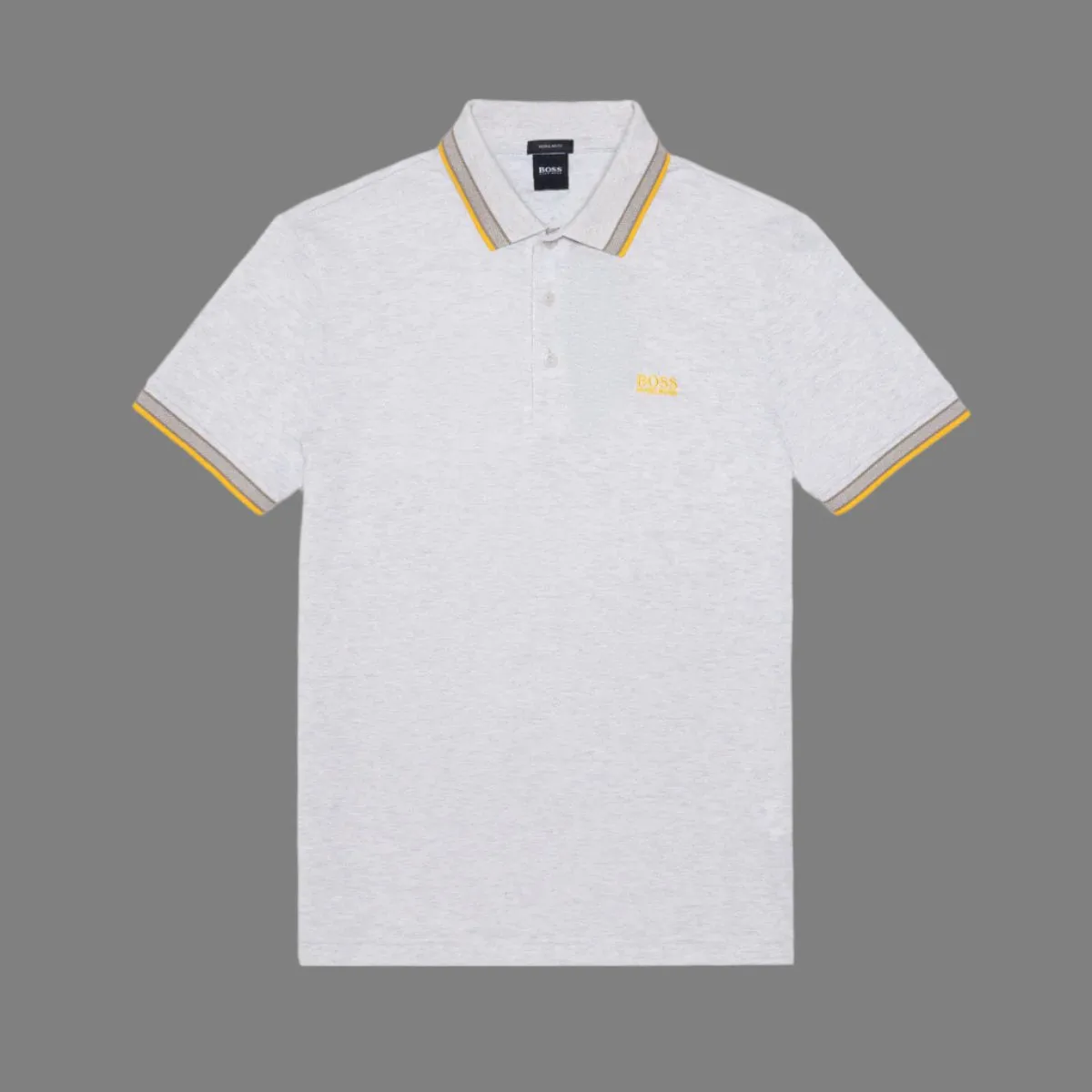 50398302 068 GREY POLO BOSS MEN