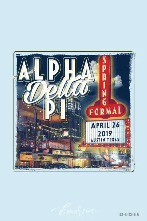 Alpha Delta Pi University of Texas Austin Spring Formal T-shirt