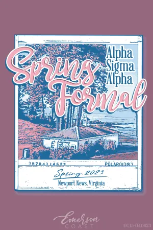 Alpha Sigma Alpha Christopher Newport University Formal T-shirt