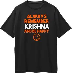 Always Remember Krishna Oversized Unisex T-Shirts