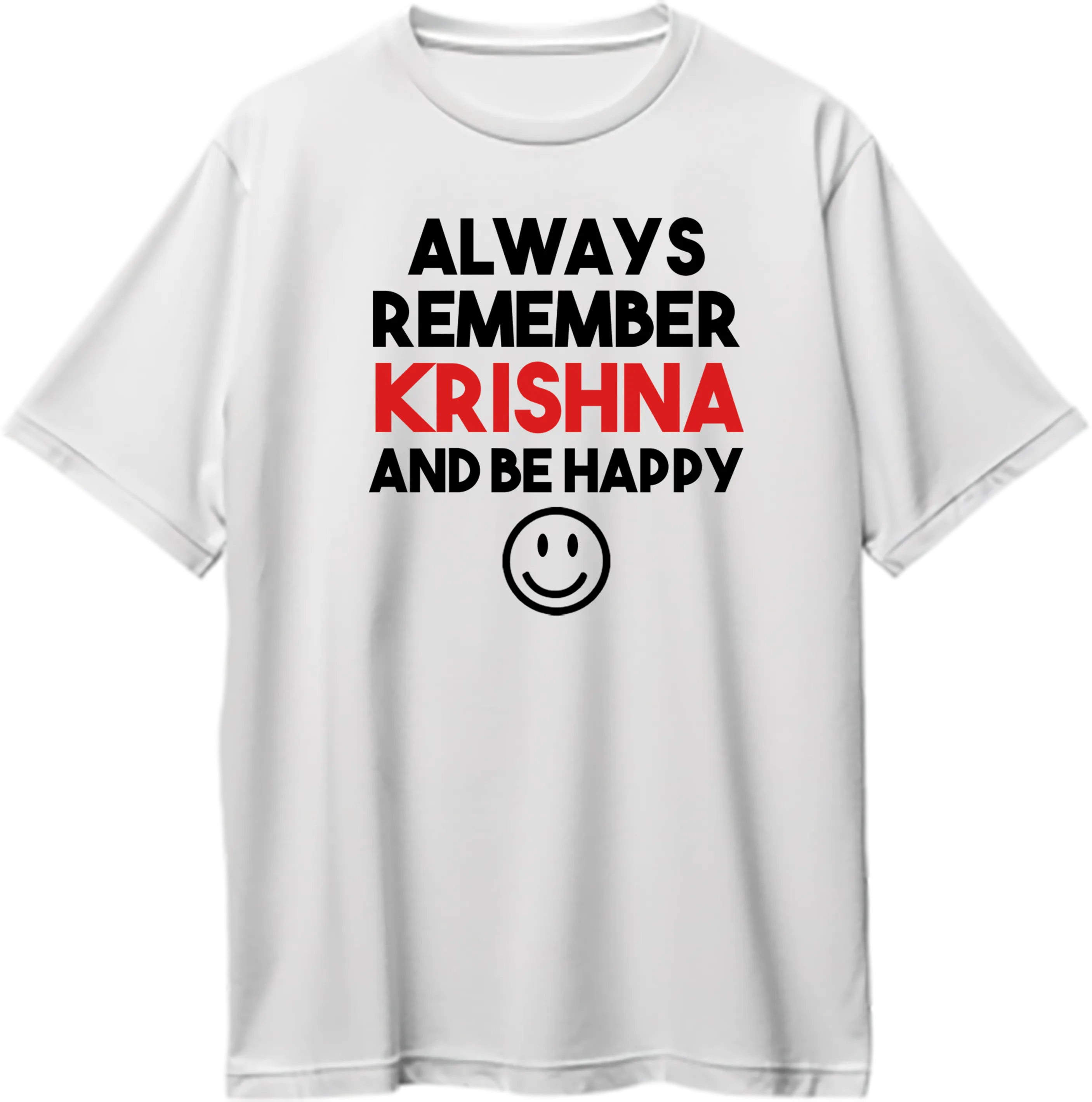 Always Remember Krishna Oversized Unisex T-Shirts