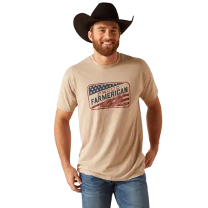 Ariat Men's Farmerican Oatmeal Heather T-Shirt