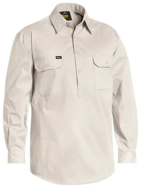 Bisley Closed Front Cool Lightweight Drill Short Sleeve Shirt