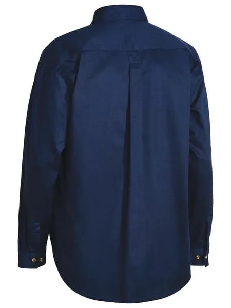 Bisley Closed Front Cotton Drill Long Sleeve Shirt