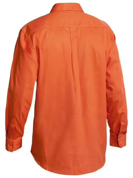 Bisley Closed Front Cotton Drill Long Sleeve Shirt