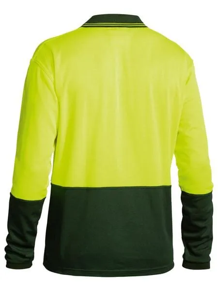 Bisley Hi Vis Long Sleeve Polo Shirt