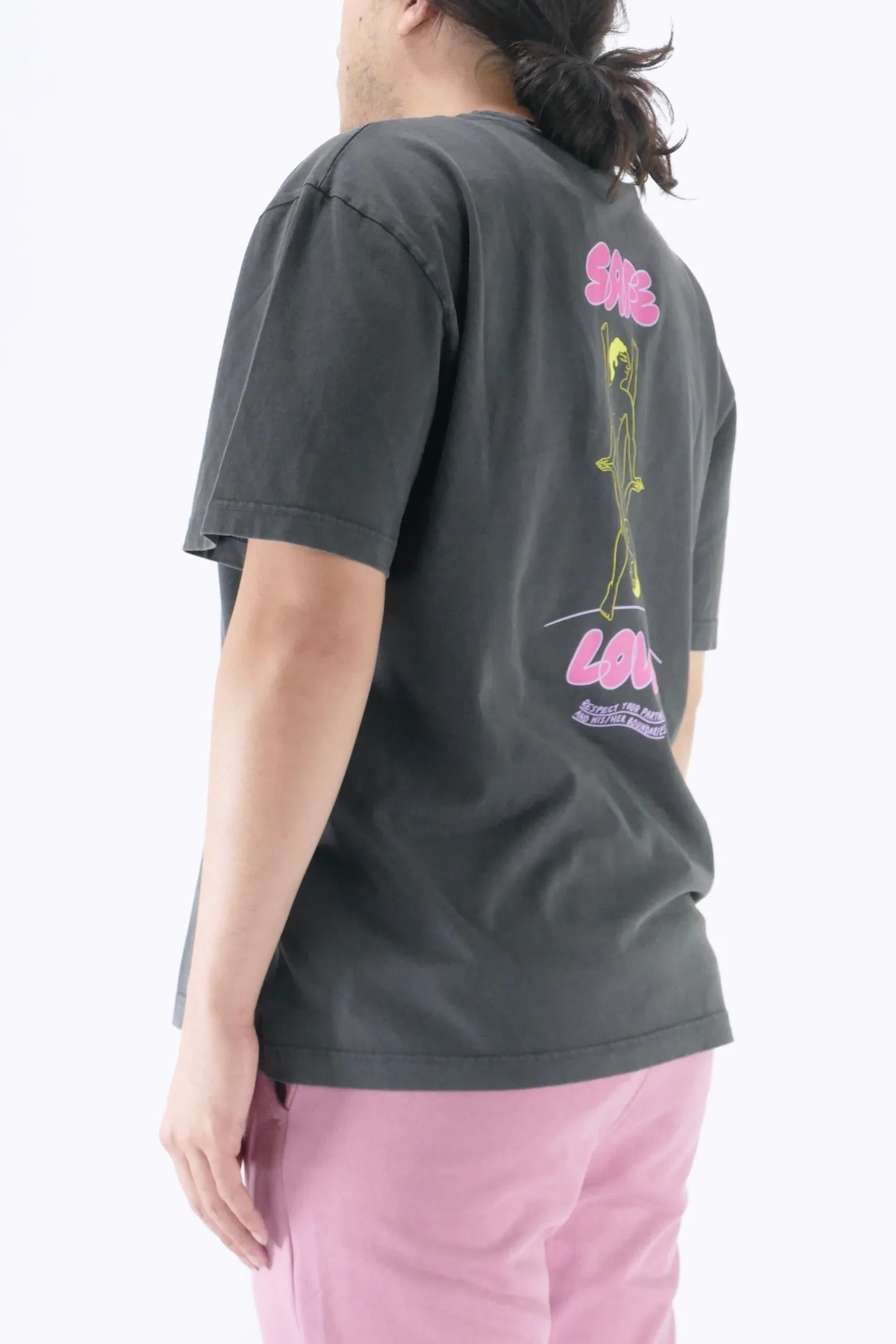 Carne Bollente Safe Love Tee - Washed Black