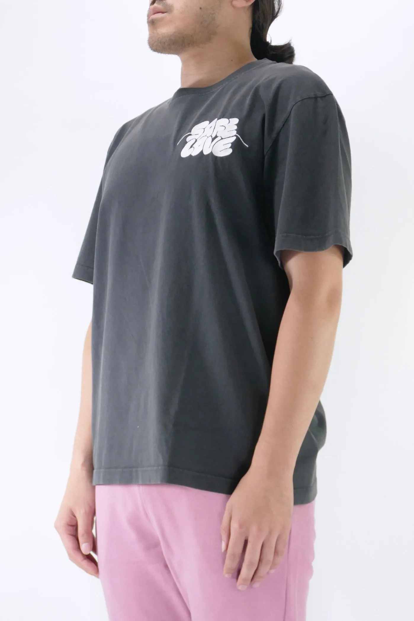 Carne Bollente Safe Love Tee - Washed Black