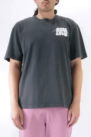 Carne Bollente Safe Love Tee - Washed Black