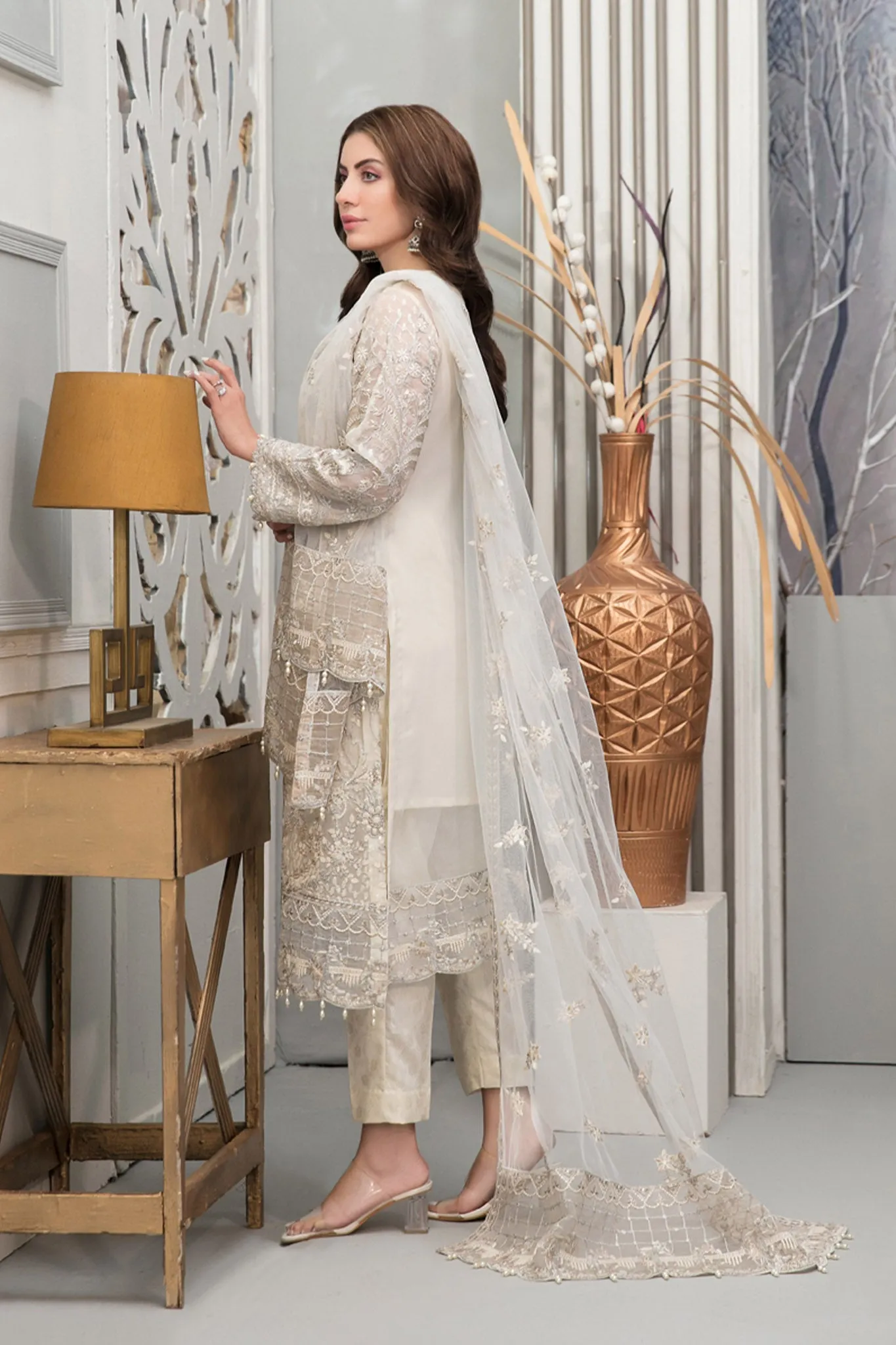 Chantilly by Tawakkal Semi Stitched 3 Piece Chiffon Collection'2022-C-6002-ii