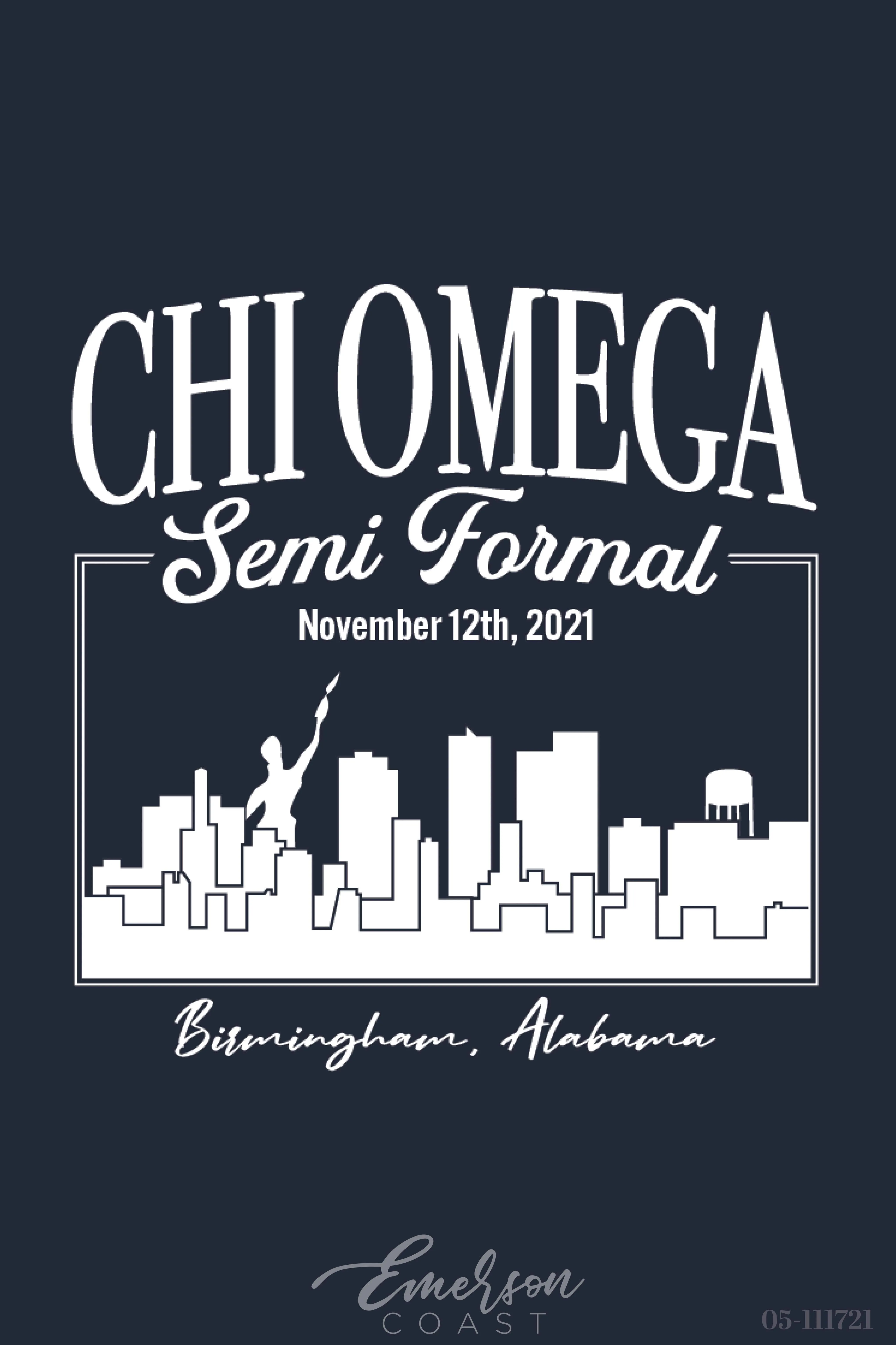 Chi Omega Birmingham Southern College Semi Formal T-shirt