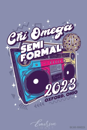 Chi Omega Miami University Semi Formal T-shirt