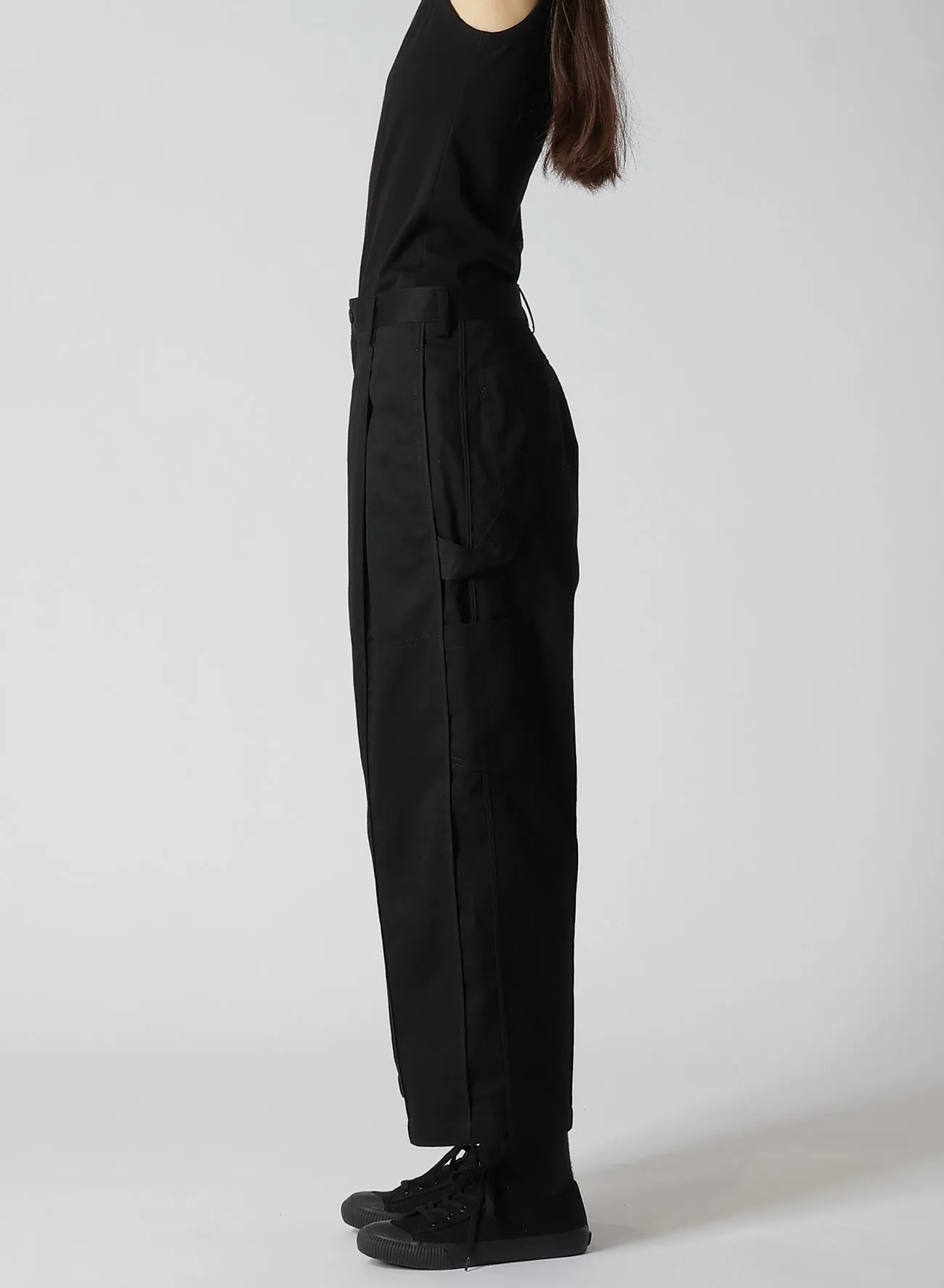 COTTON KATSURAGI SIDE STRIPE PAINTER PANTS