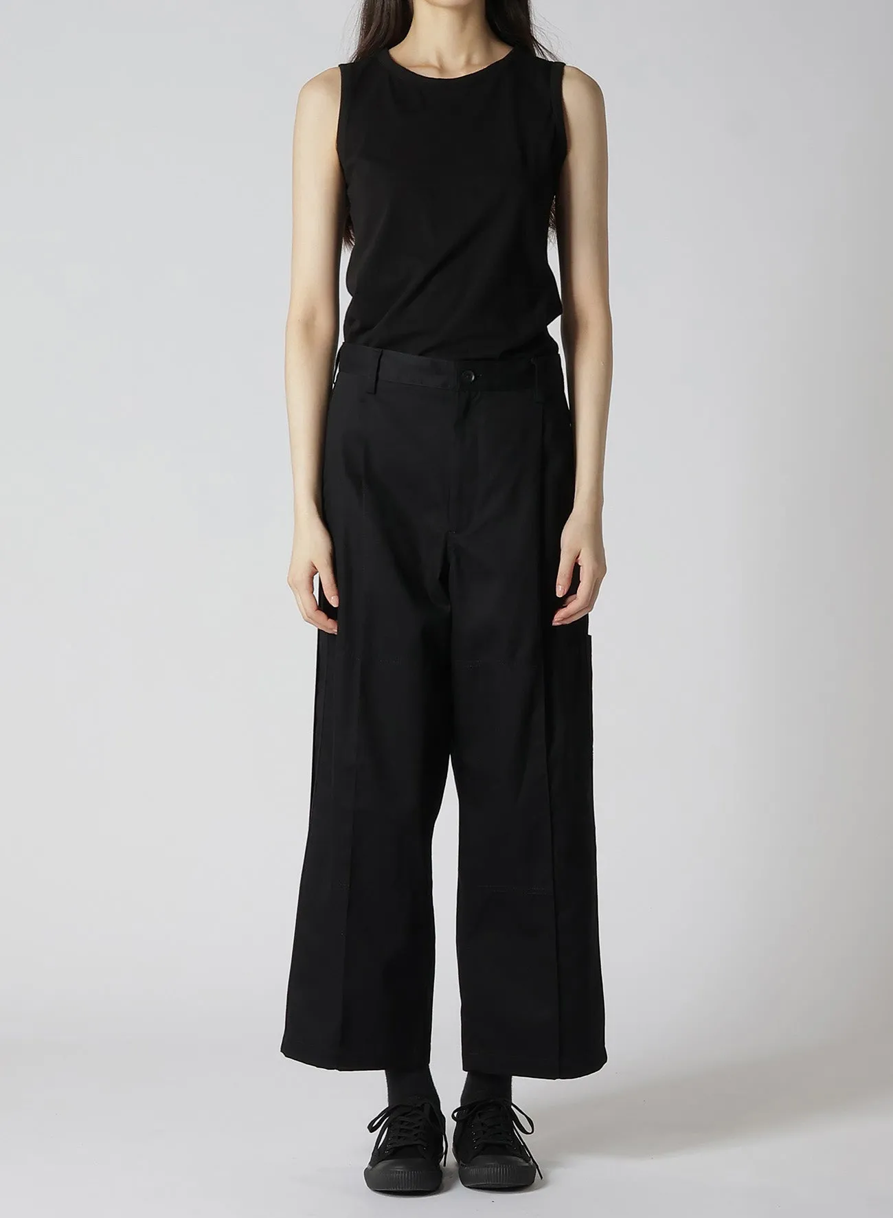 COTTON KATSURAGI SIDE STRIPE PAINTER PANTS