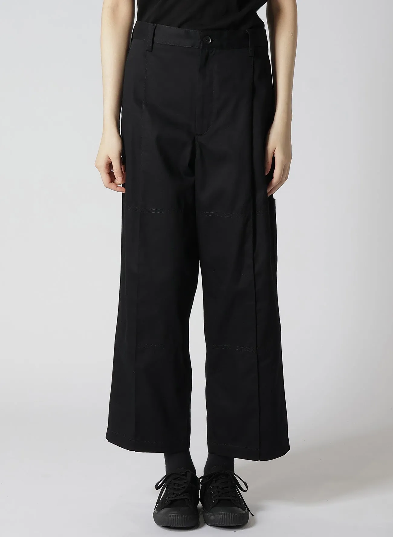 COTTON KATSURAGI SIDE STRIPE PAINTER PANTS