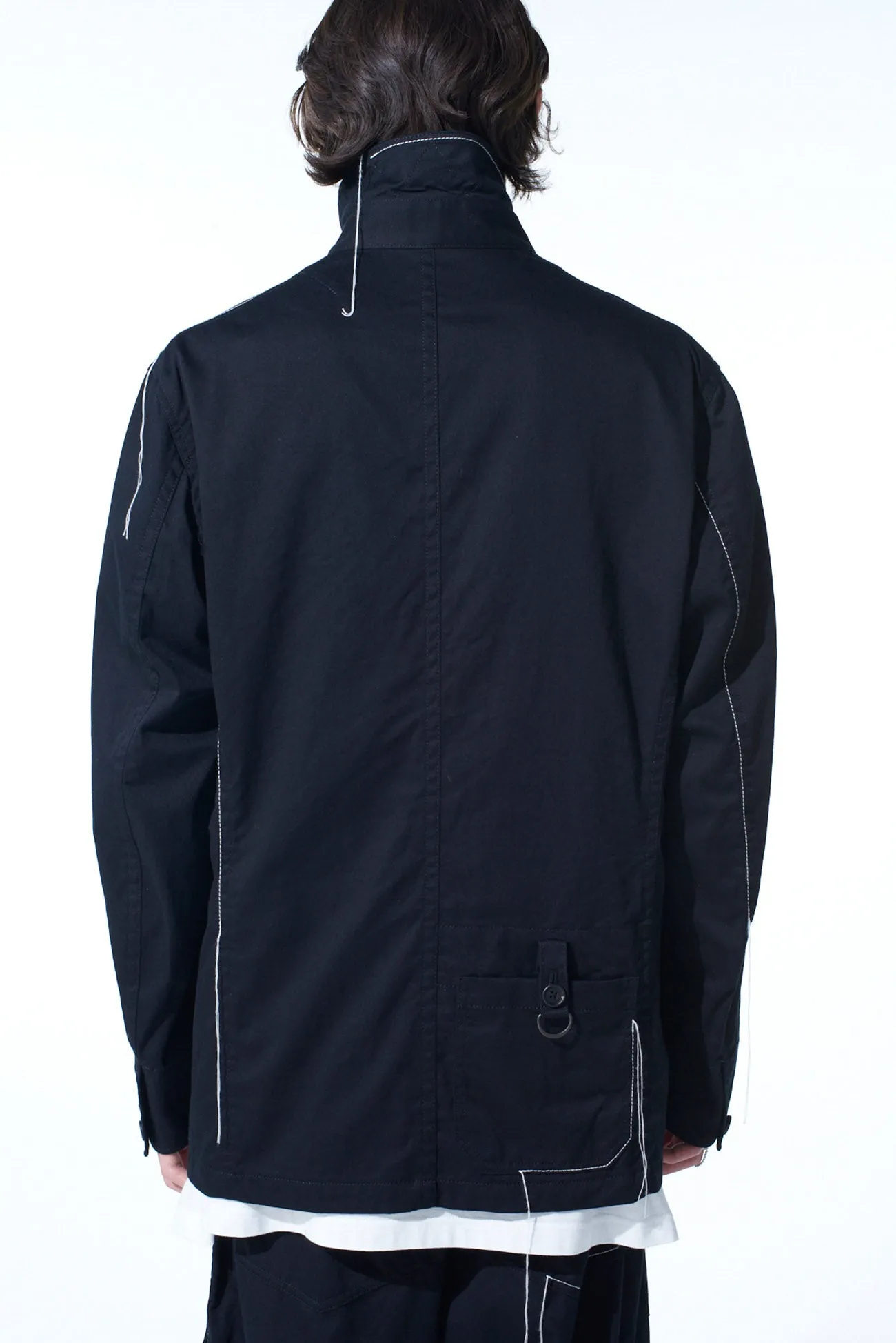 COTTON TWILL COLOR STITCHING COVERALLS