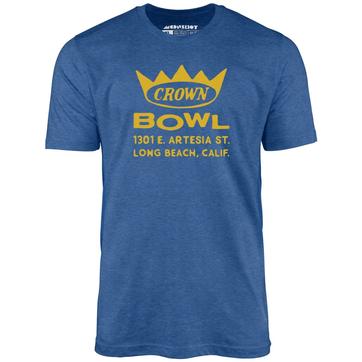 Crown Bowl - Long Beach, CA - Vintage Bowling Alley - Unisex T-Shirt