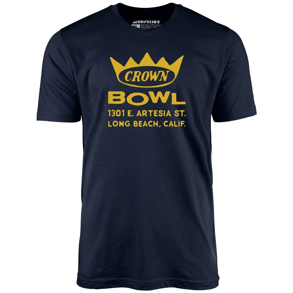Crown Bowl - Long Beach, CA - Vintage Bowling Alley - Unisex T-Shirt