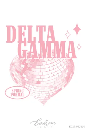 Delta Gamma Bucknell University Spring Formal Redesign T-shirt