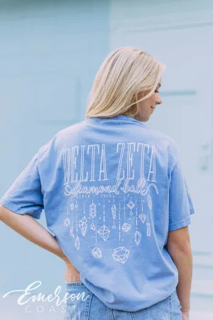 Delta Zeta Diamond Ball Formal T-shirt