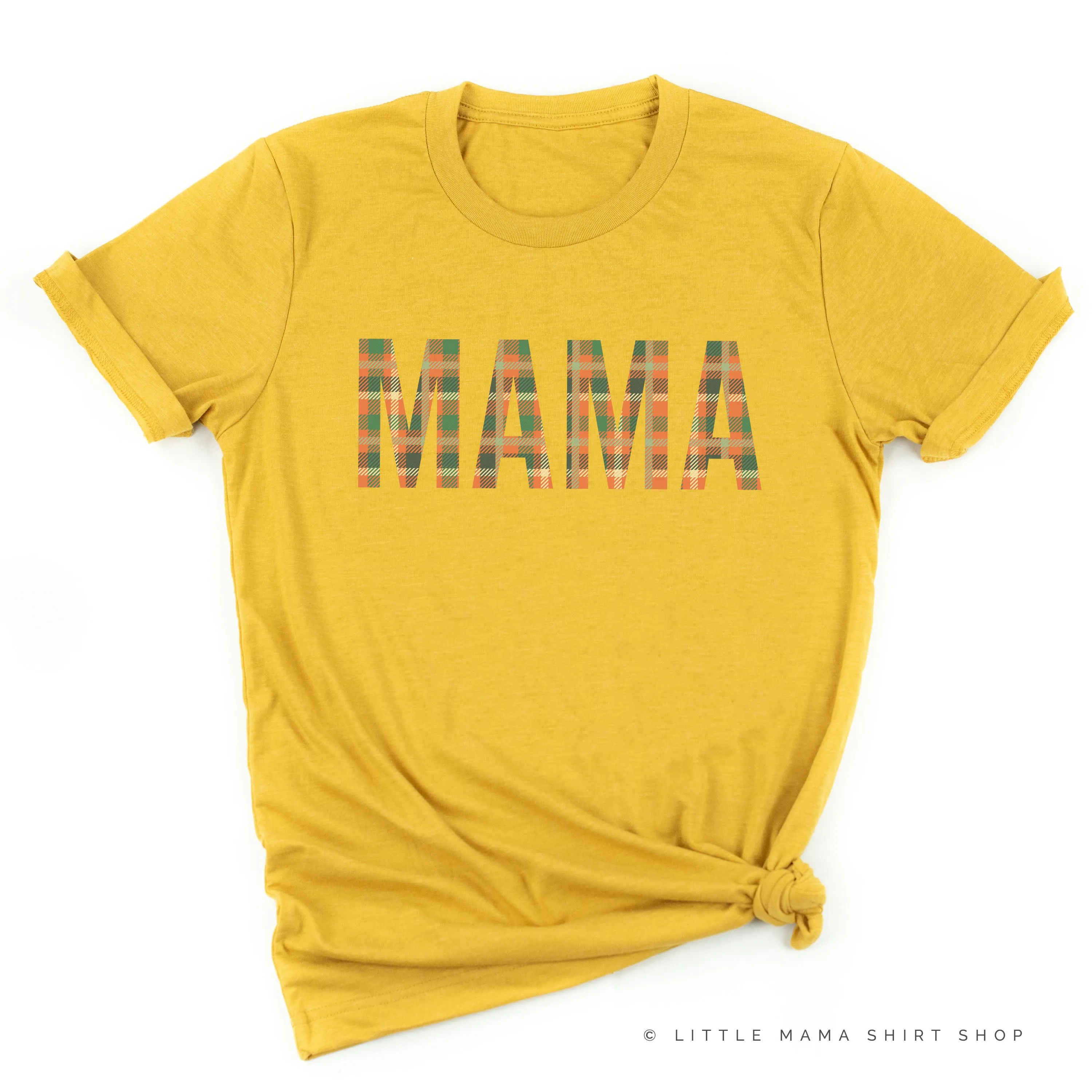 Fall Plaid MAMA - Unisex Tee