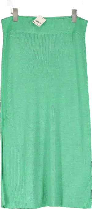 Free People Green Golden Hour Midi Skirt UK L