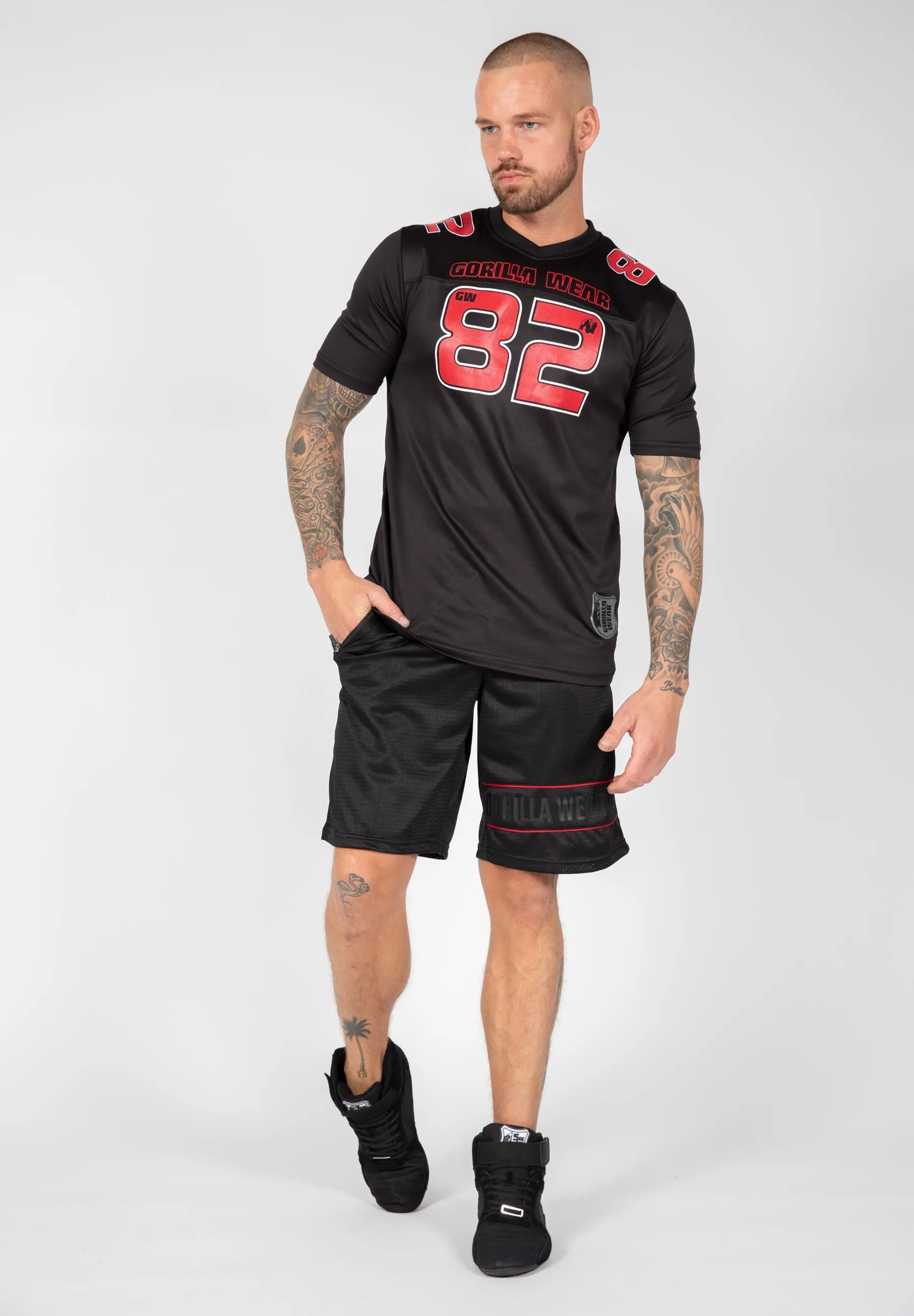 Fresno T-Shirt - Black/Red