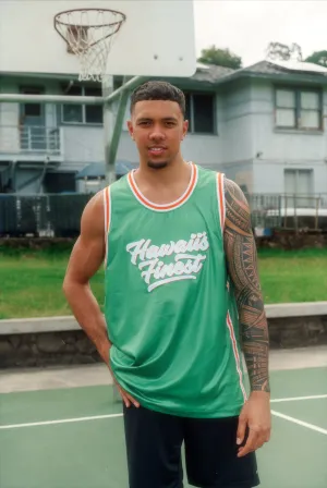 GREEN & ORANGE SCRIPT STREETWEAR JERSEY