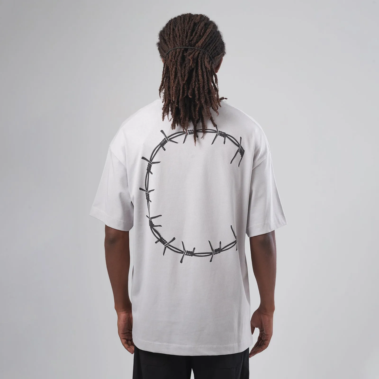 Grey Barbed Wire T-Shirt