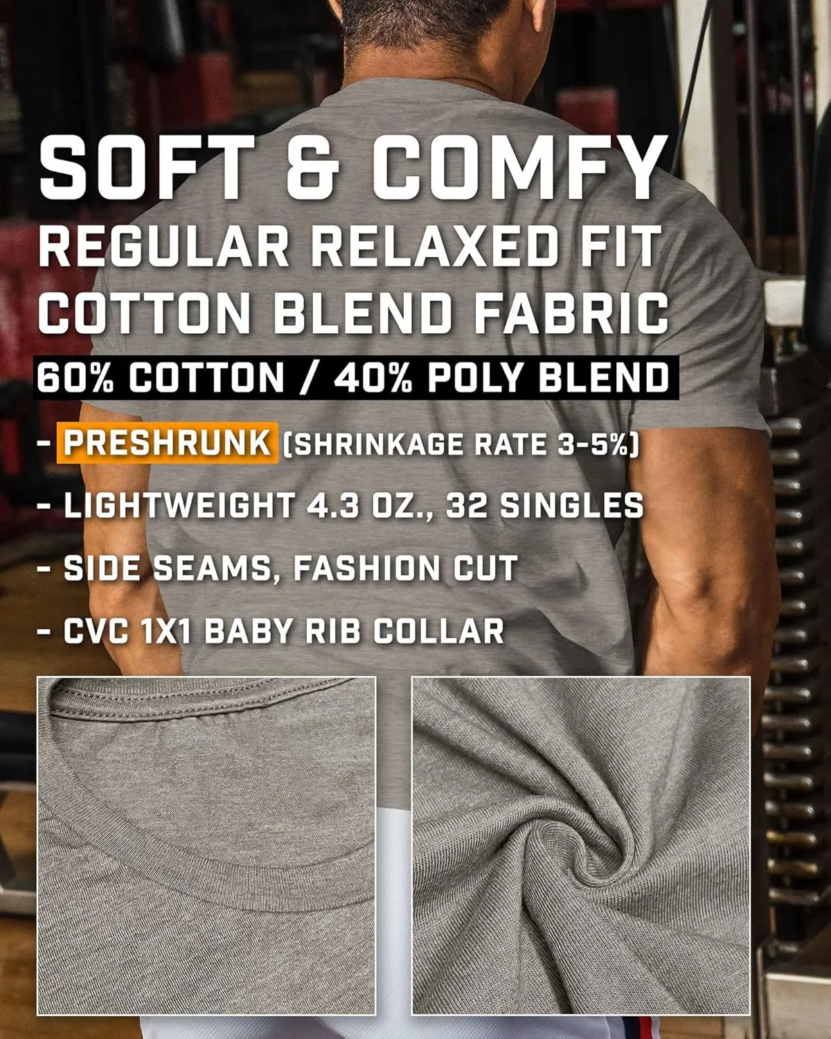 Gymish Lifestyle Stay Focused Mens Bodybuilding T-Shirts Graphic Tees Short Sleeve Workout Shirt