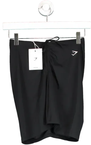 gymshark Black Ruched Skirt UK XS