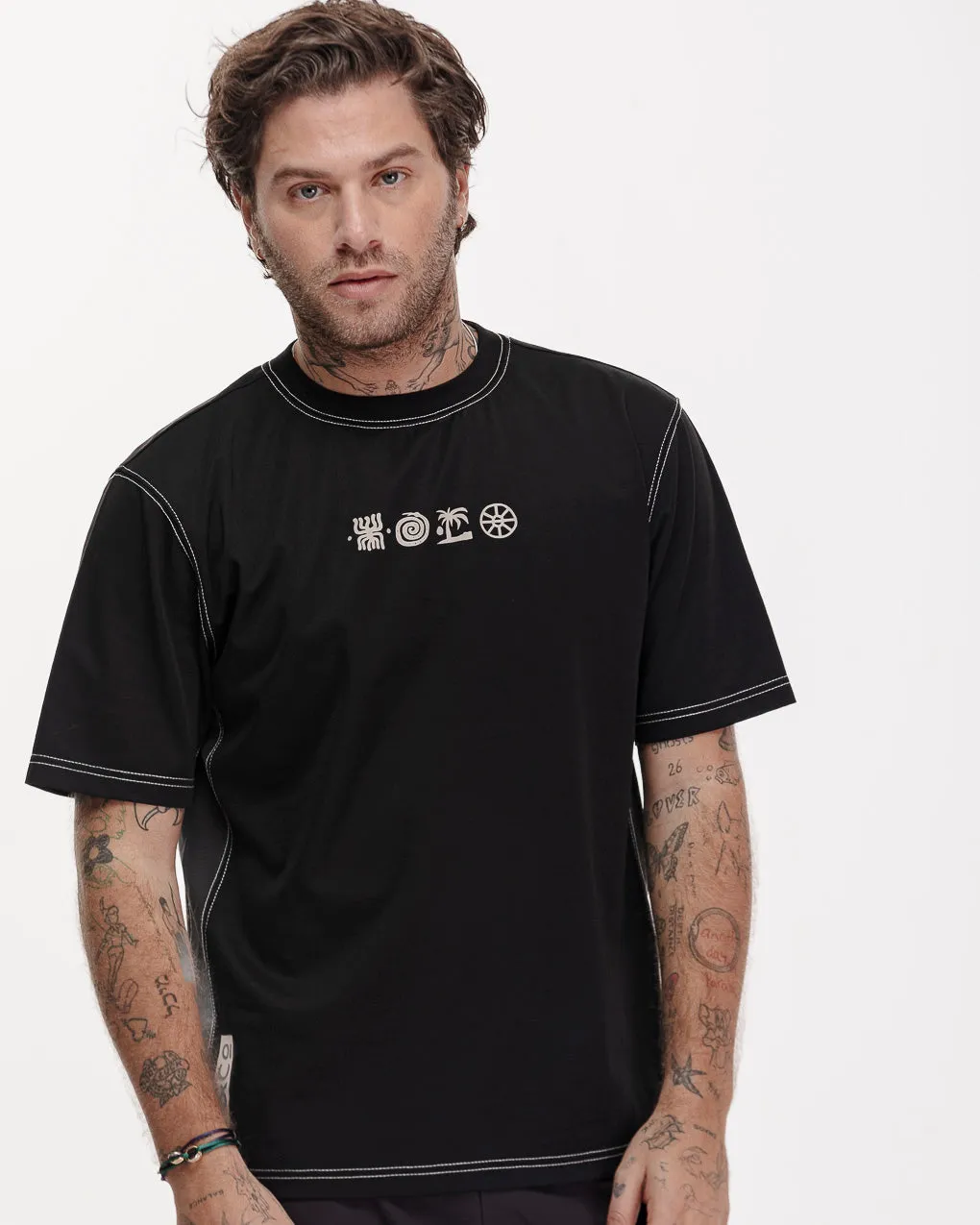 It's Out There Trail T-Shirt- Washed Black
