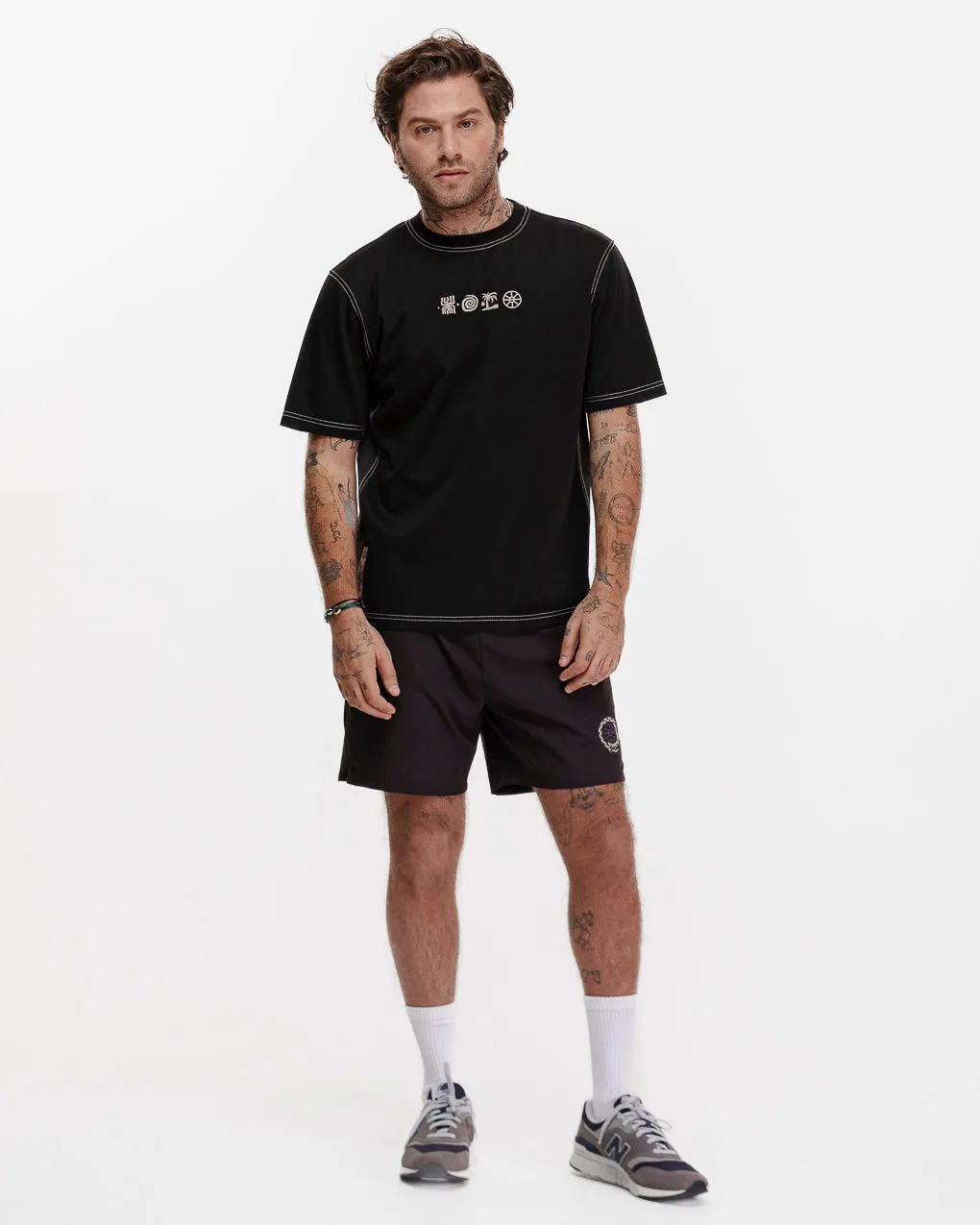 It's Out There Trail T-Shirt- Washed Black