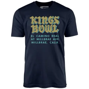 Kings Bowl - Millbrae, CA - Vintage Bowling Alley - Unisex T-Shirt