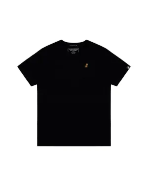 Mens Crew Neck Jersey T-shirt - Black A36