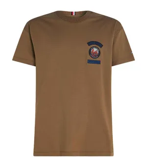 Men's Mountain Multi Badge T-Shirt Desert Khaki