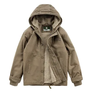 Men's Plus Fleece Padded Workwear Jacket