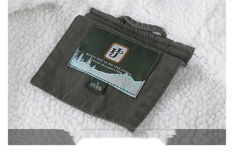Men's Plus Fleece Padded Workwear Jacket
