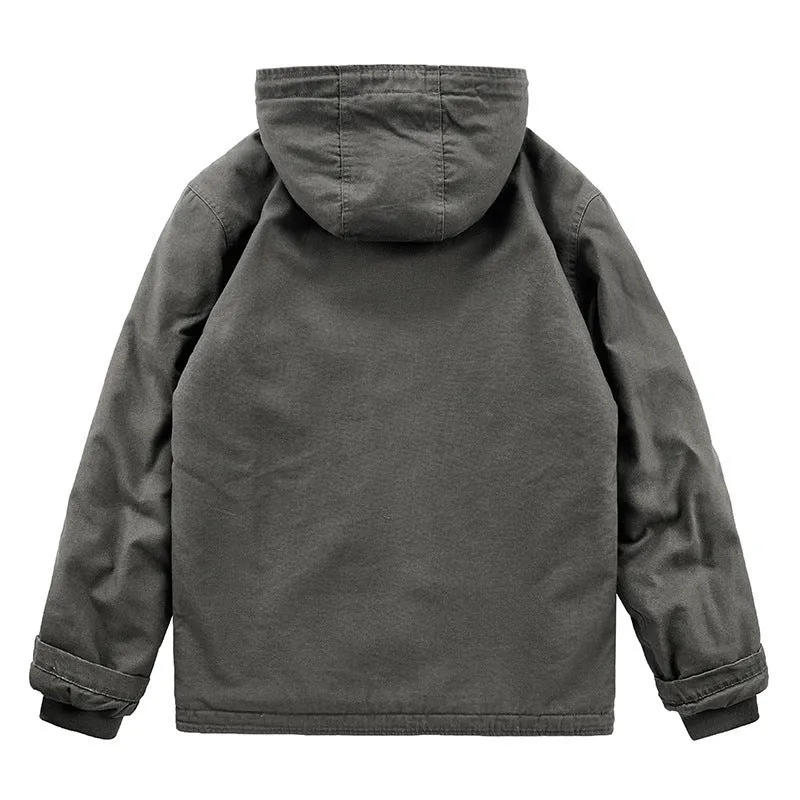 Men's Plus Fleece Padded Workwear Jacket