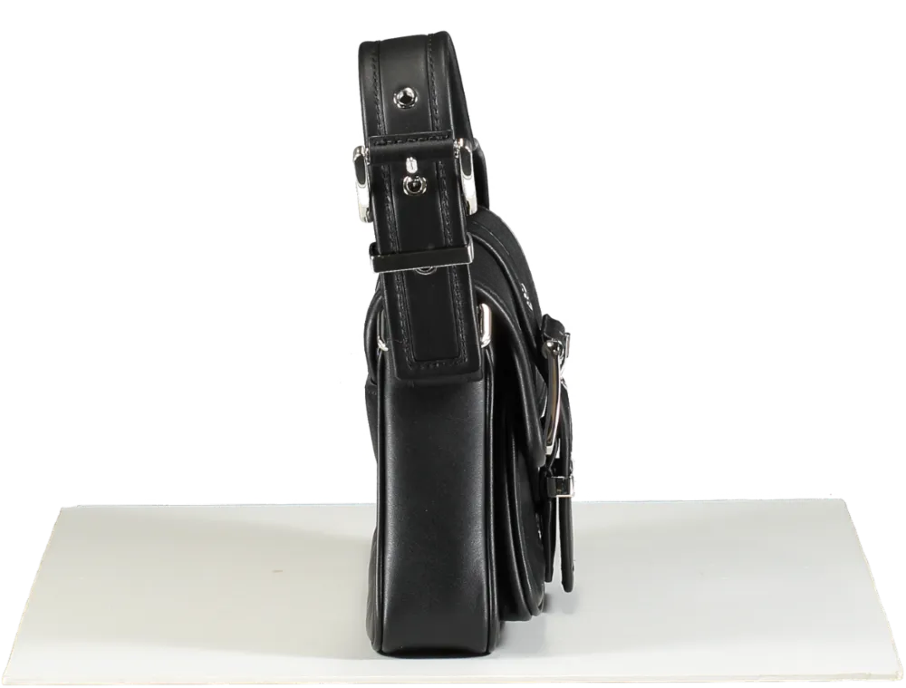 Michael Kors Black Colby Medium Leather Shoulder Bag