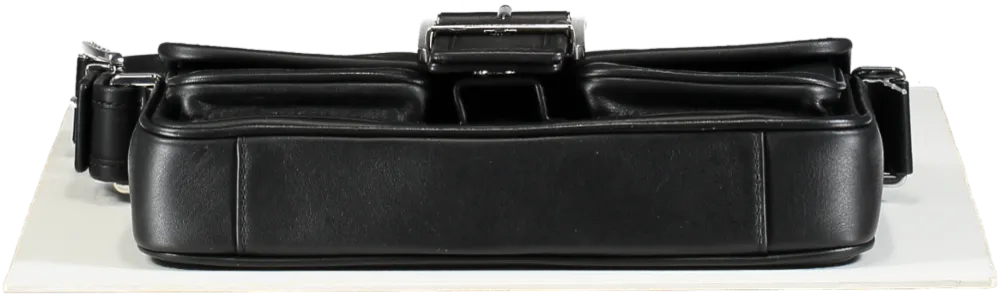 Michael Kors Black Colby Medium Leather Shoulder Bag