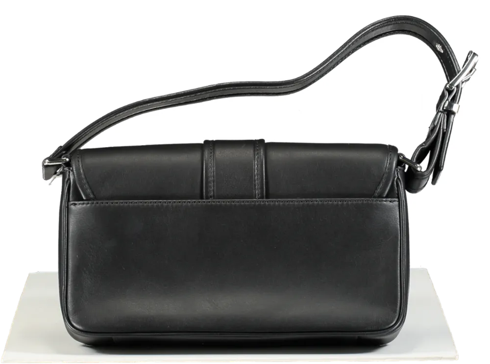 Michael Kors Black Colby Medium Leather Shoulder Bag