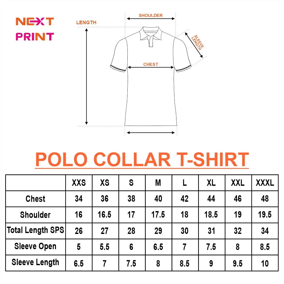 Next Print Customized Polo Neck White Jersey NPTS43