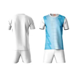 Next Print Round neck jersey white with shorts NPTS81