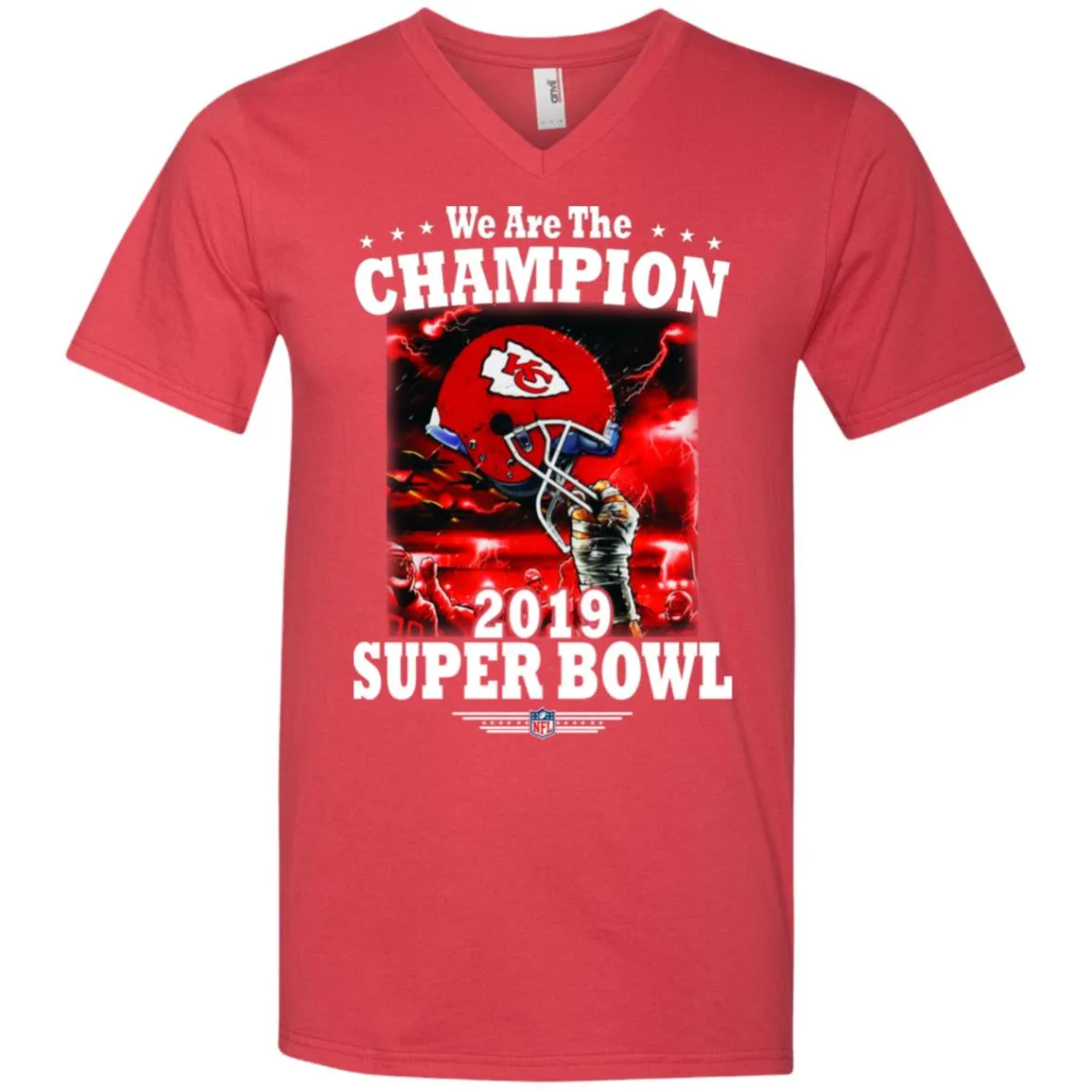 Nfl – Kansas City Chiefs We Are The Champion 2019 Super Bowl Football Men V-Neck T-Shirt
