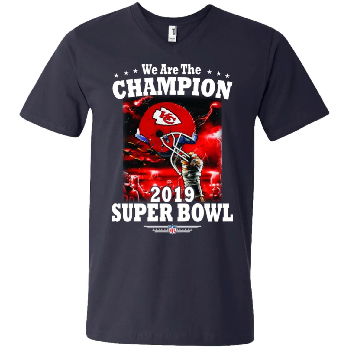 Nfl – Kansas City Chiefs We Are The Champion 2019 Super Bowl Football Men V-Neck T-Shirt