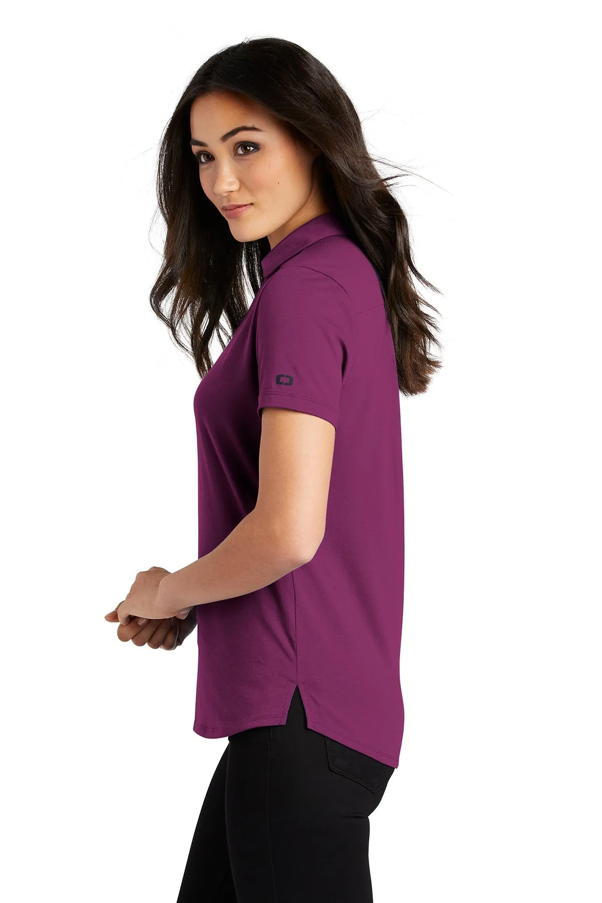 OGIO Ladies Limit Branded Polos, Purple Fuel