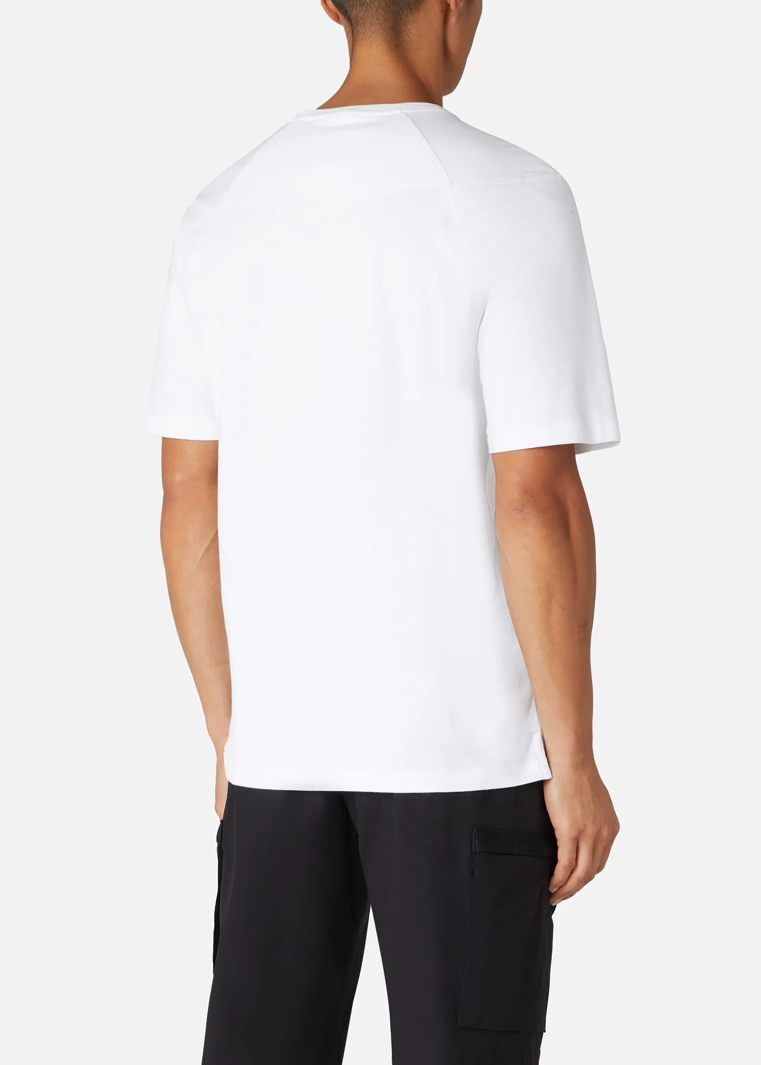 PARASUIT OFF-CUT PKT TEE WHITE