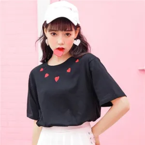 "HEART COLLAR" T-SHIRT