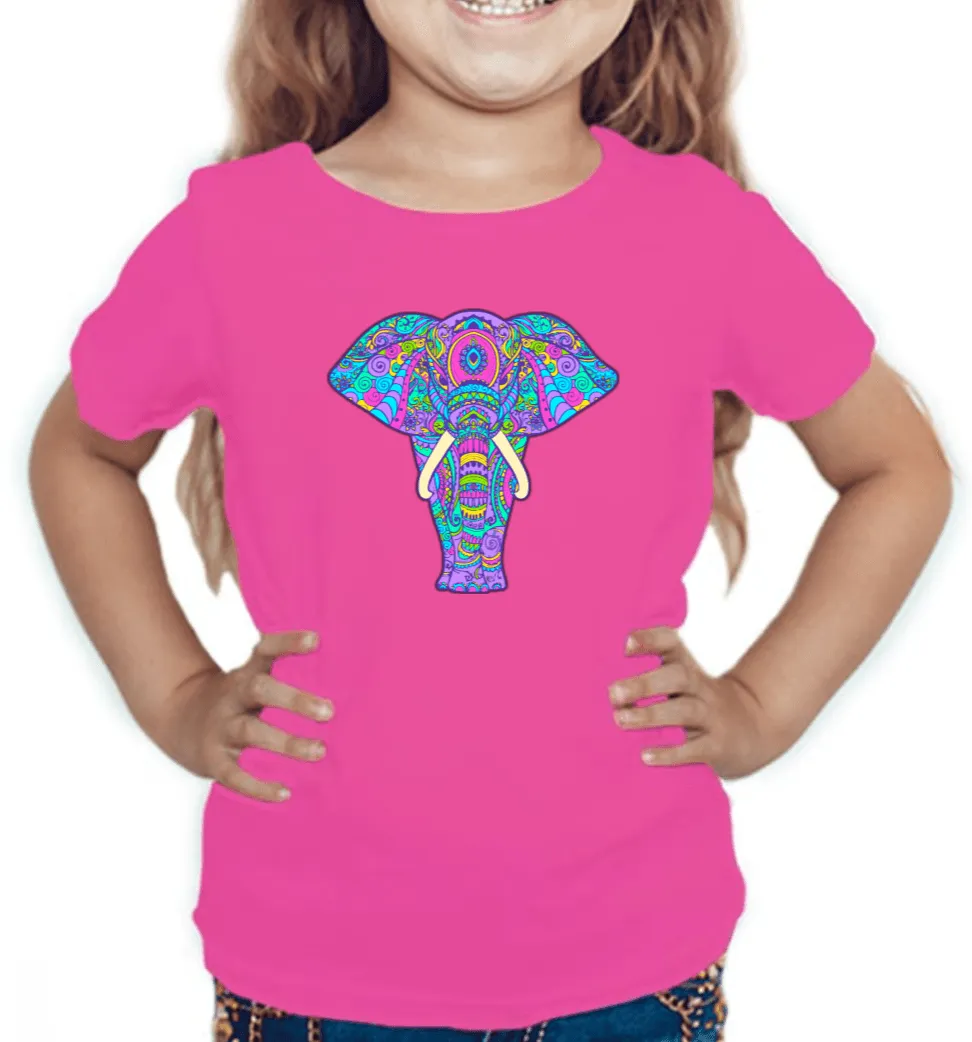Royal Elephant Little Girl's T Shirt D17